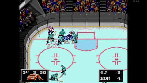 NHL '94 Franchise Mode 1990 Regular Season G29 - Len the Lengend (SJ) at Stantonator (EDM)