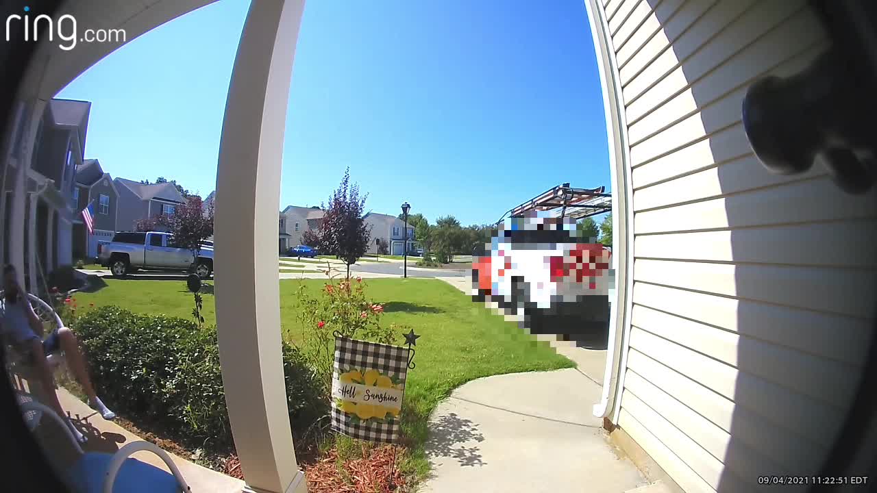 Sudden Slam as Porch Swing Gives Way