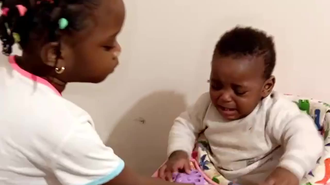 The little Kid crying over spoon