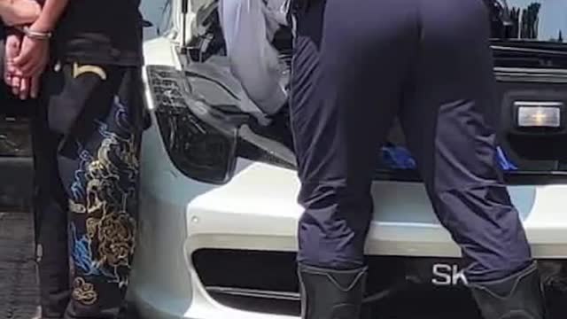 Ferrari driver nabbed for drug offences after carpark accident
