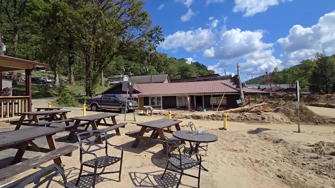 The devastation of Chimney Rock