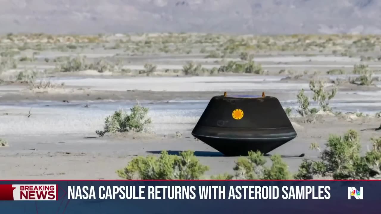 NASA capsule Returns with Asteroid Samples