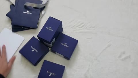 Swarovski Jewelry (Necklace, Bracelet & Earrings) Unboxing