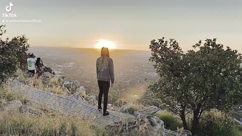 Yellow hippie sunset