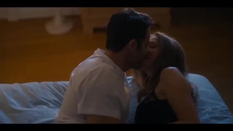 Romantic hot kissing
