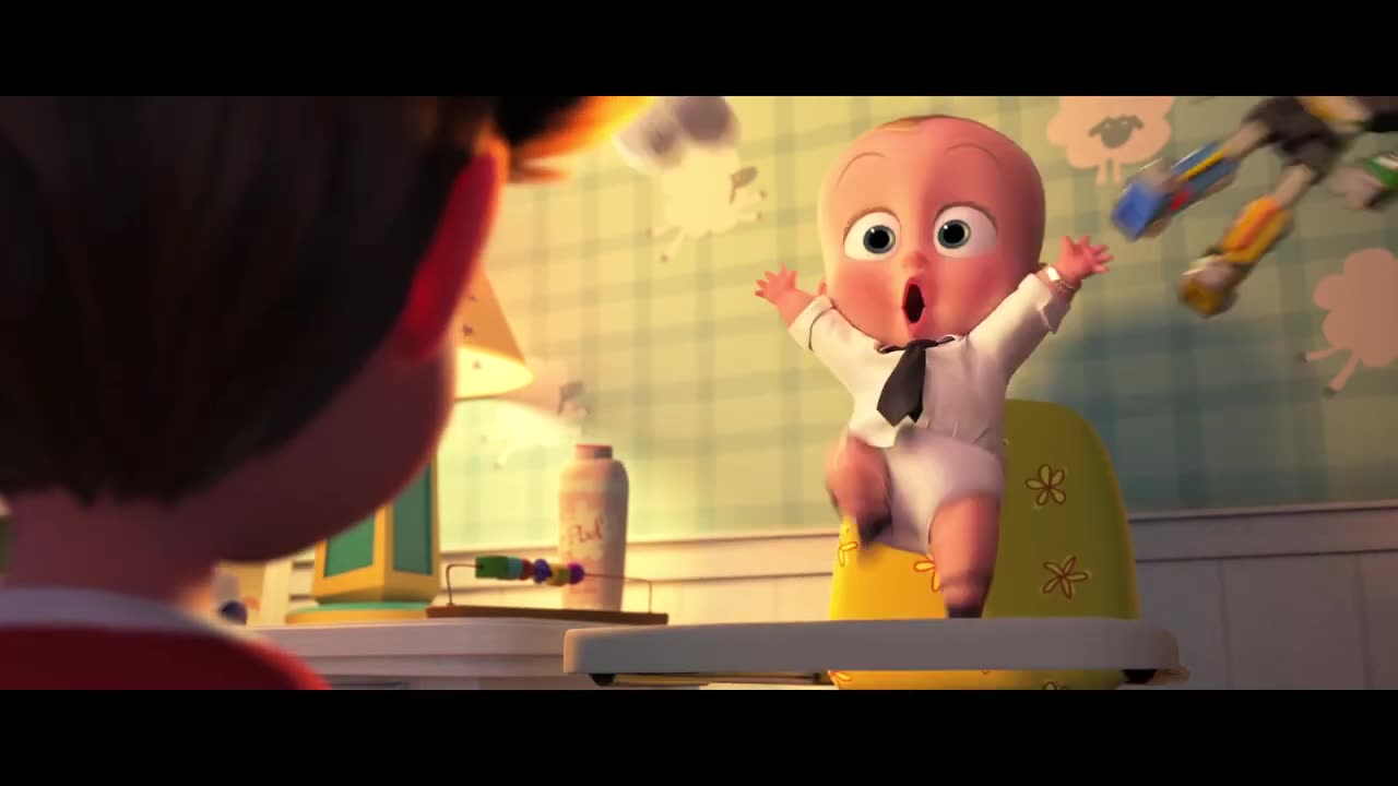 Baby gets caught talking - The Boss Baby