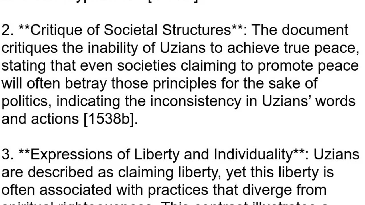 The speech of UZIANS