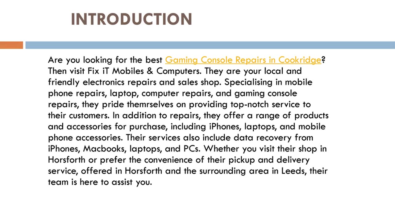 Best Gaming Console Repairs in Cookridge