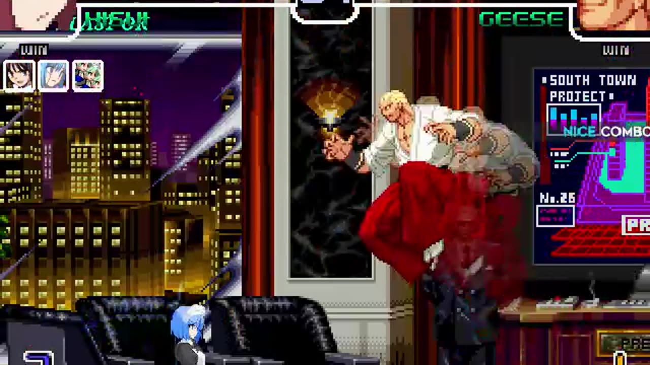 Hisui, Kohaku, Mech Hisui, and the fleet (Me) vs Geese Howard