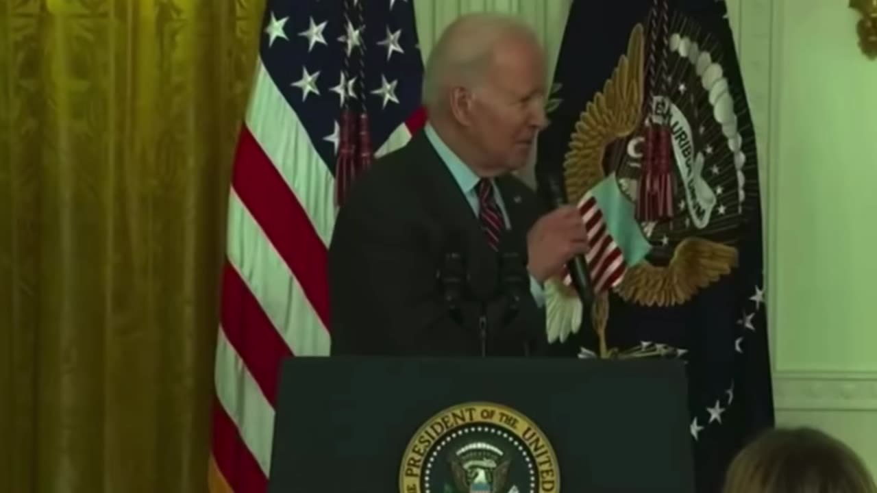 Biden addresses the Nashville shooting with spongebob music