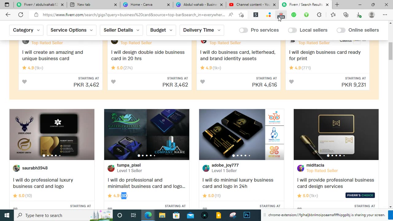 how to design business card on canva and earn at fiverr - hublancer