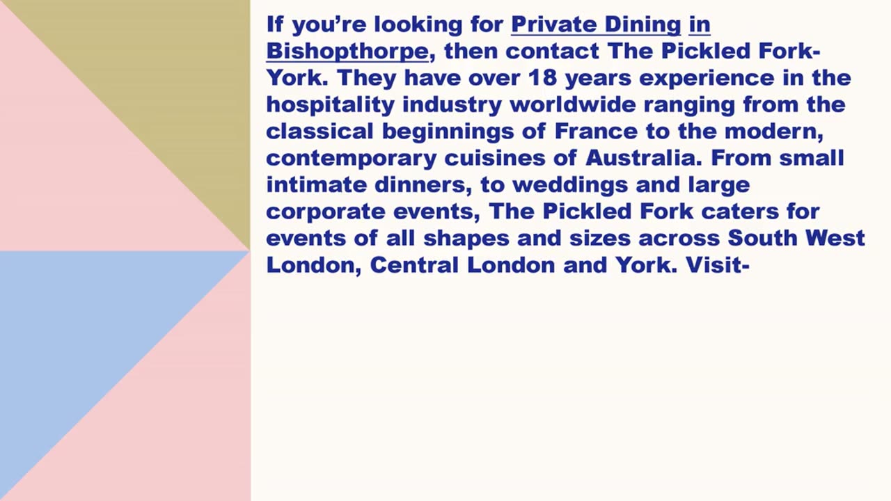 Best Private Dining in Bishopthorpe