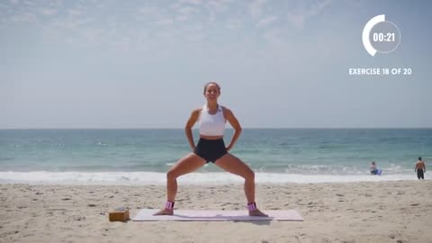20 mins lean thighs and lifted booty barre workout