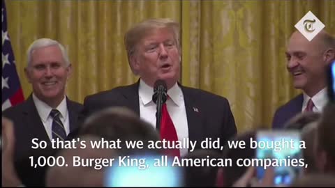 TrumpOrdered*thousand Bugers From Mcdonalds