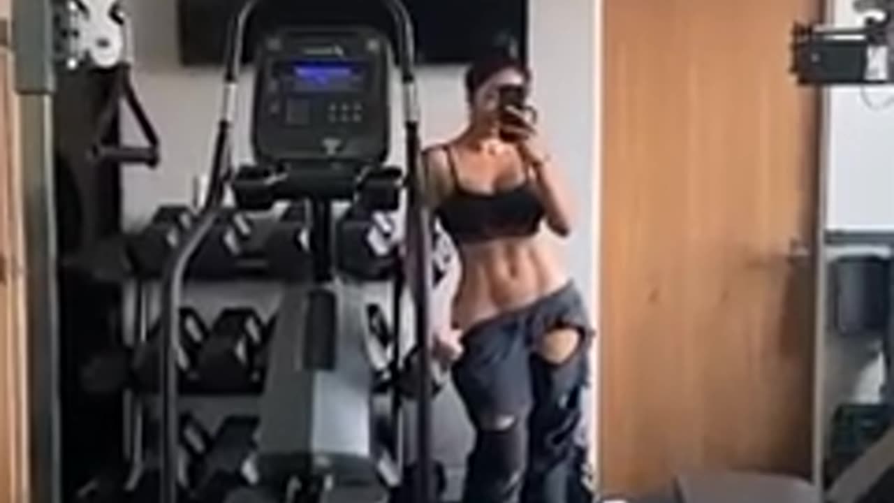 Hot fitness Model after workout