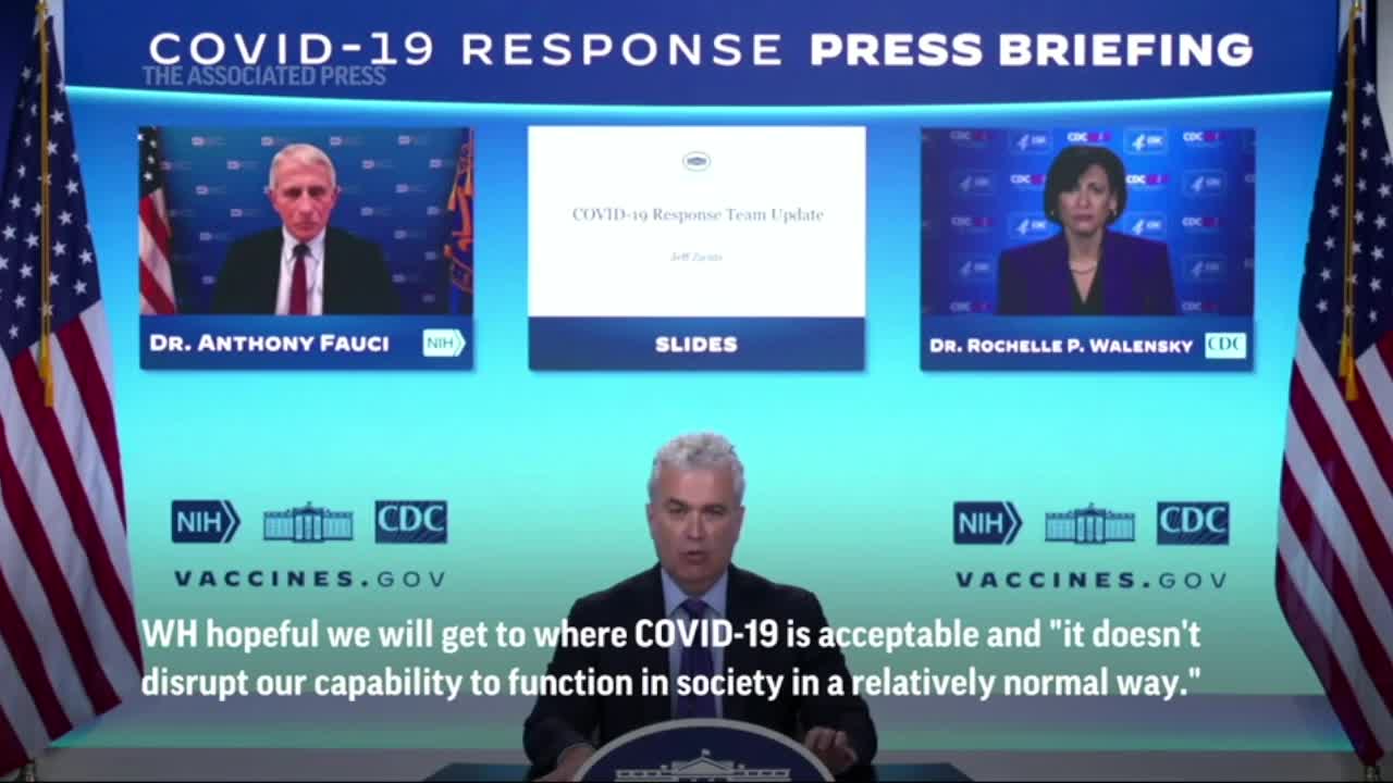 Fauci says COV may never end