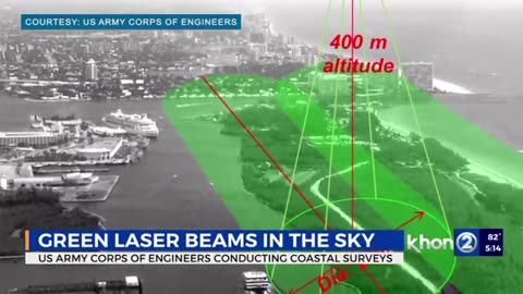 5G green lasers in the sky seen months before the Maui disaster