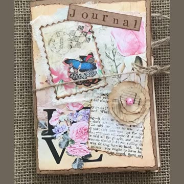 Handmade Vintage JUNK JOURNAL / MEMORY BOOK ❤️