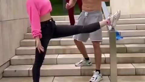 Little sister's yoga skills