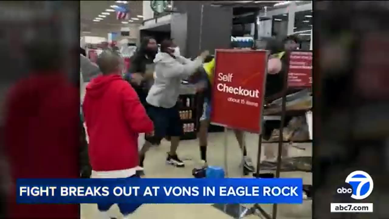 Caught on video: Fight breaks out at Vons in Eagle Rock | ABC7