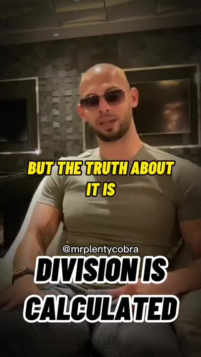 Tate on DIVISION being calculated… 👀💯