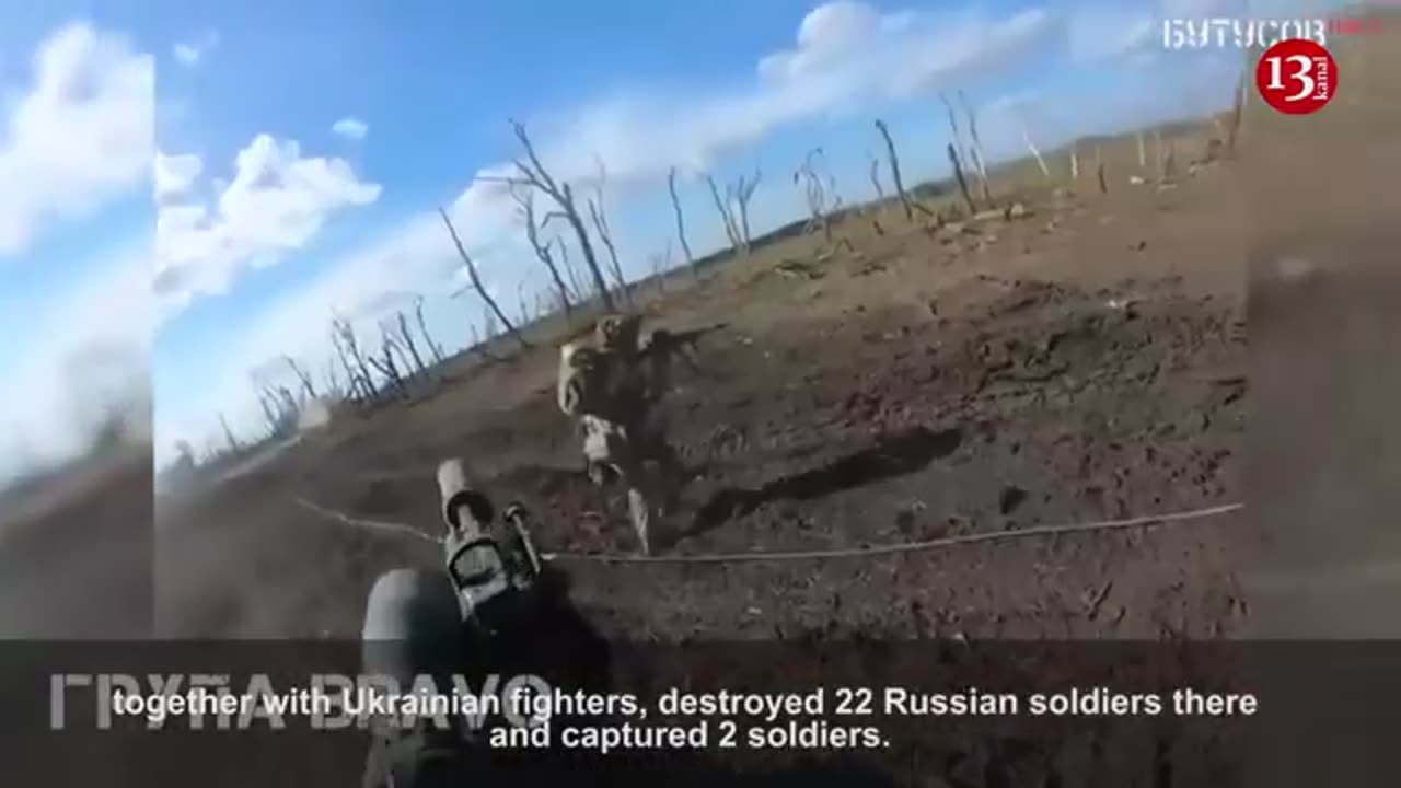 Footage of US, Canadian volunteers attacking Russians alongside Ukrainian fighters