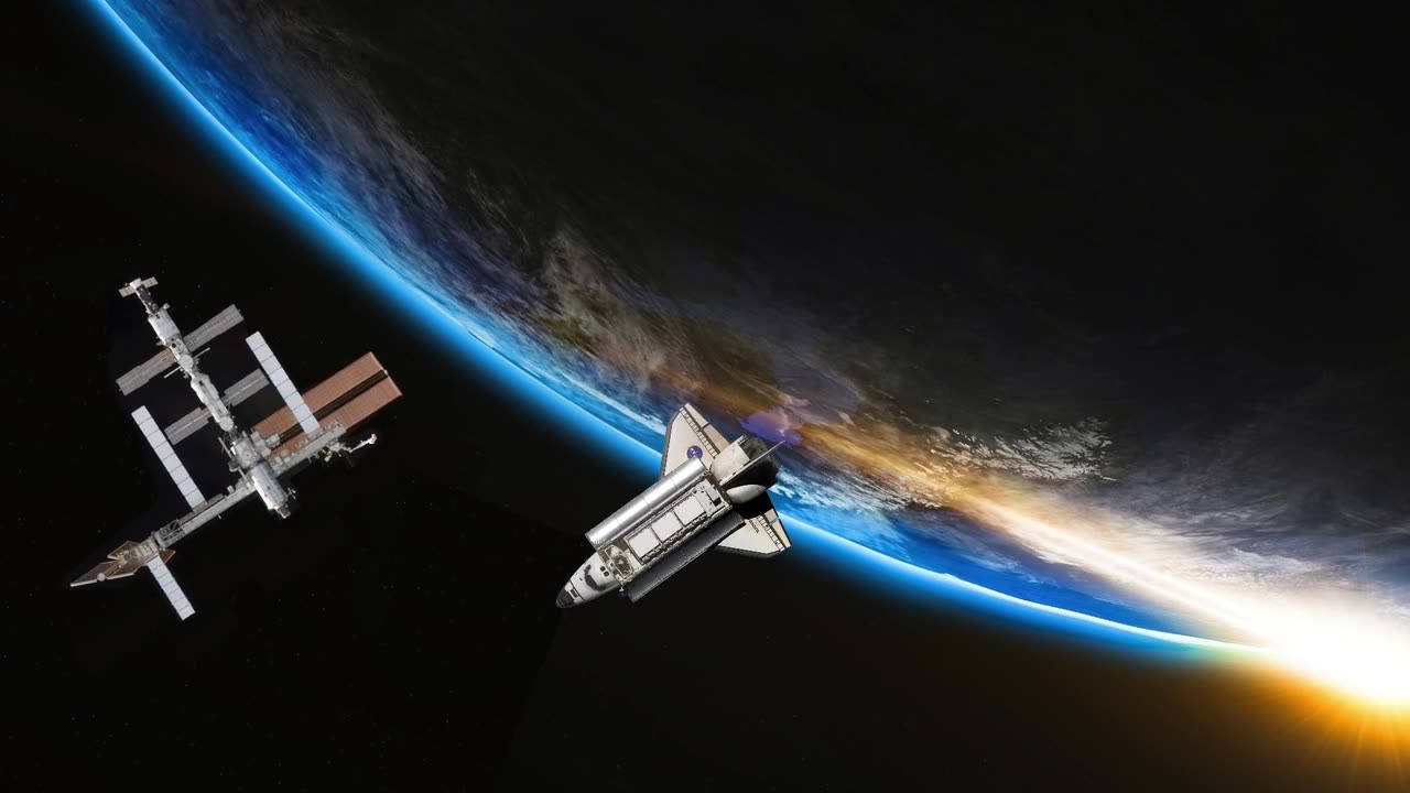 ISS in space