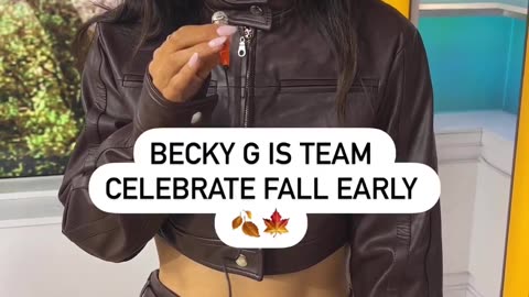 Becky G 🤝 pumpkin spice lattes.