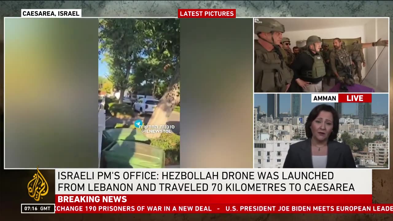 Israeli army says drone attack hit Netanyahu’s home