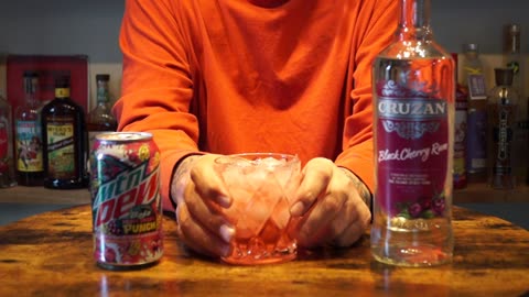 Cruzan Black Cherry Rum & Mtn Dew Baja Point Break Punch