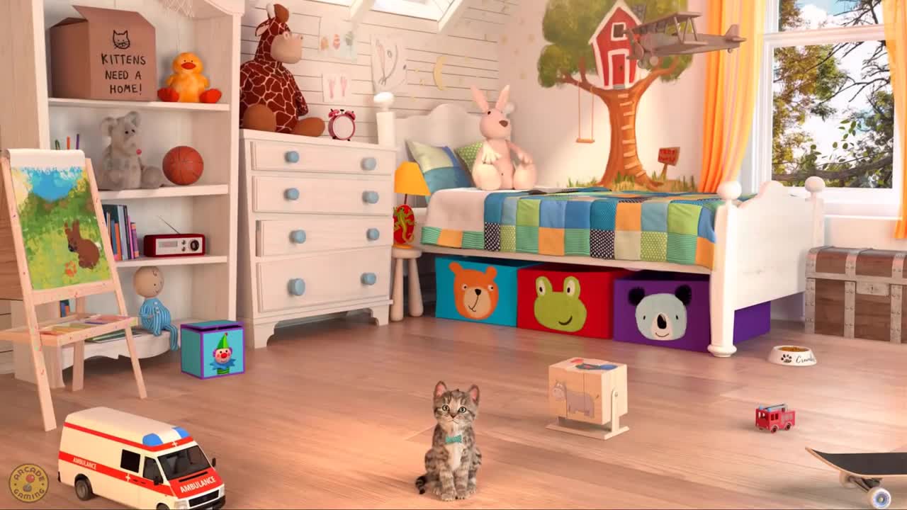 Play Little Kitten My Favorite Cat Pet Care Game