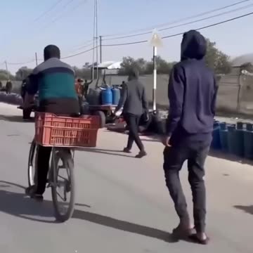 On the line to get gas