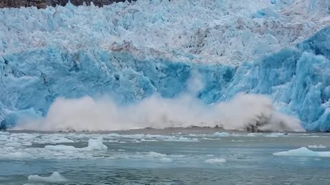 Sawyer Glacier Massive Calving
