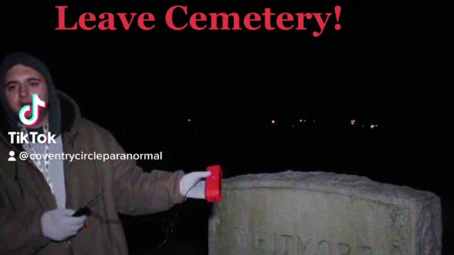 Spirit Tells Us To Leave The Cemetery!!Still gives me the chills!!