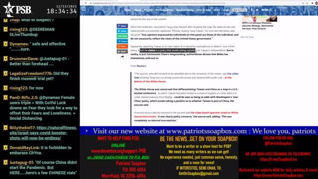 2021-12-13 17:00 EST - Freedom Rings: with Pamphlet Anon