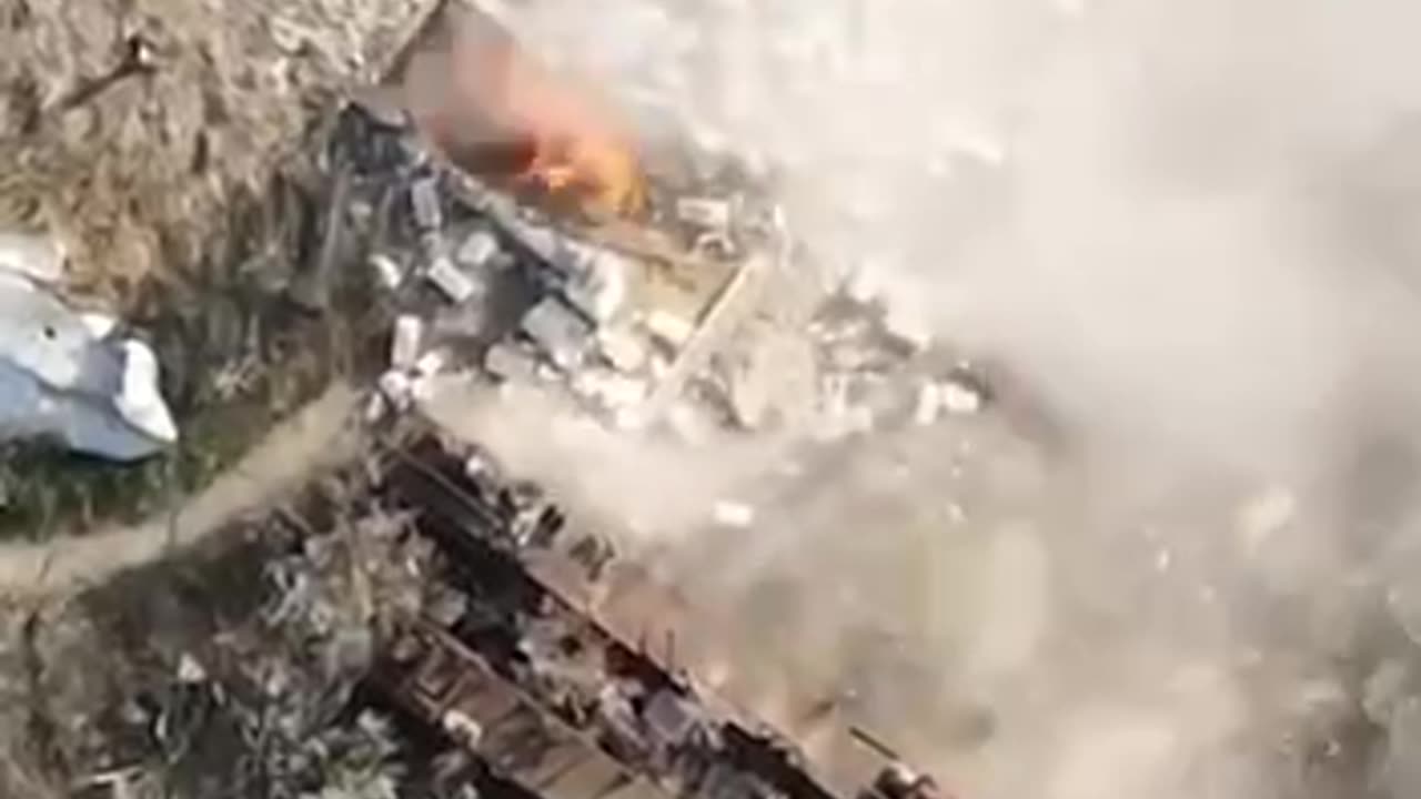 Ninja Cat Dodges Ukrainian Drone Strike on Russian Checkpoint(Insane)