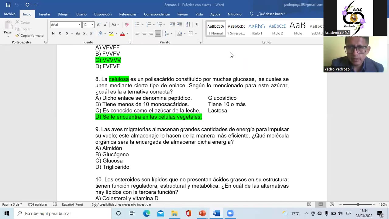 ADC SEMESTRAL 2022 Semana 02 BIOLOGIA