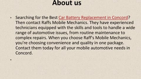 Get The Best Car Battery Replacement in Concord.