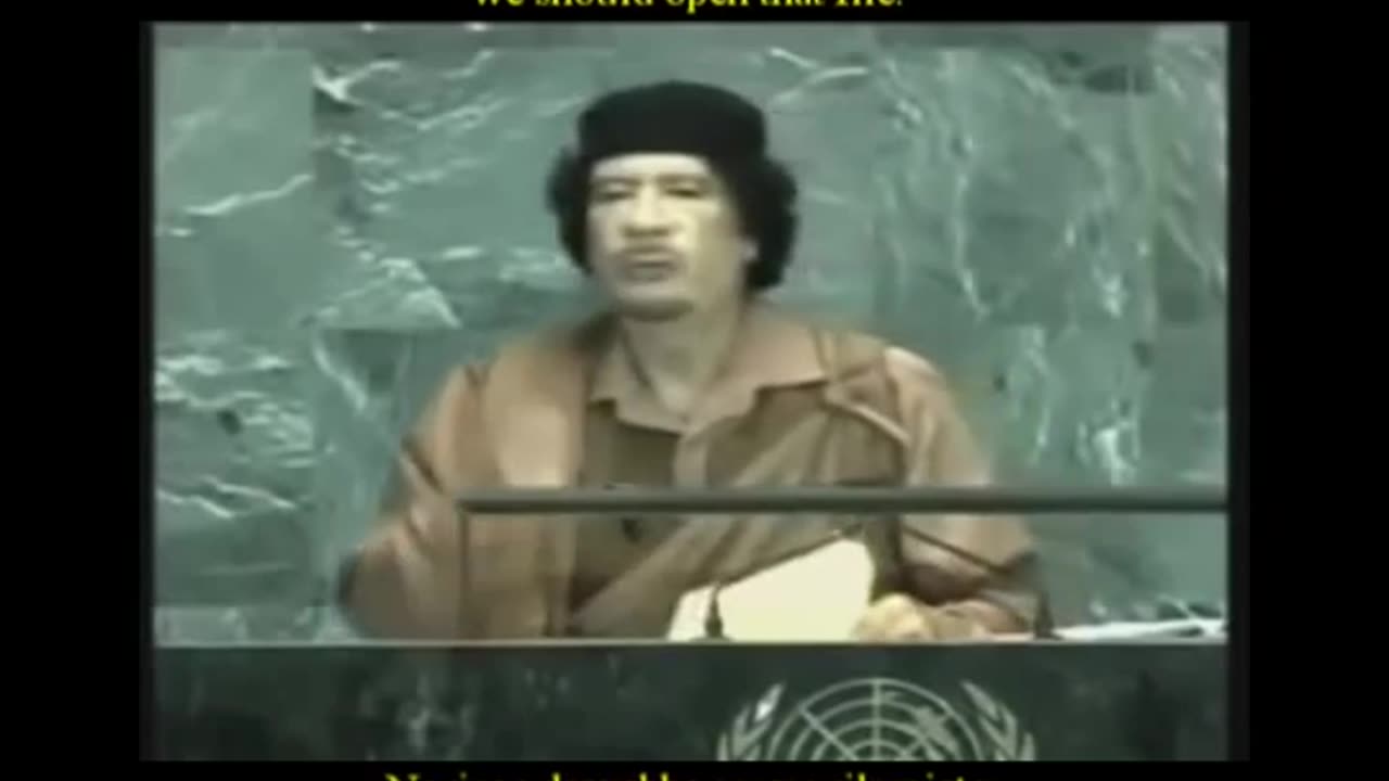 MURDERED for this SPEECH - 23 Sep 2009 - Muammar Gaddafi - at United Nations General Assembly