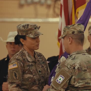Taking command of the 440th Civil Affairs Battalion