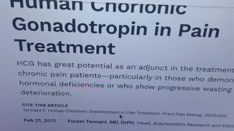 Human Chorionic Gonadotropin for Chronic Pain Management?