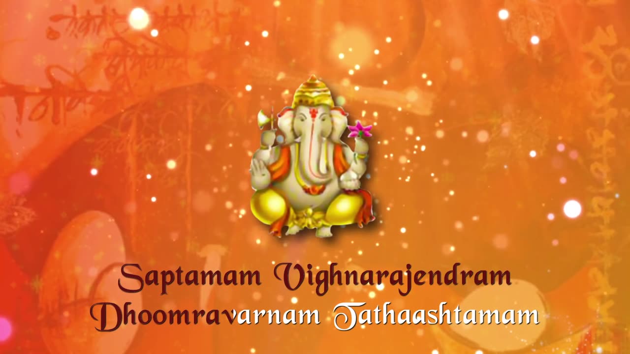 Ganpati Stotram With Lyrics Pranamya Shirasa Devam Sankata Nashak Ganesh Stotra Ganesha Stotra