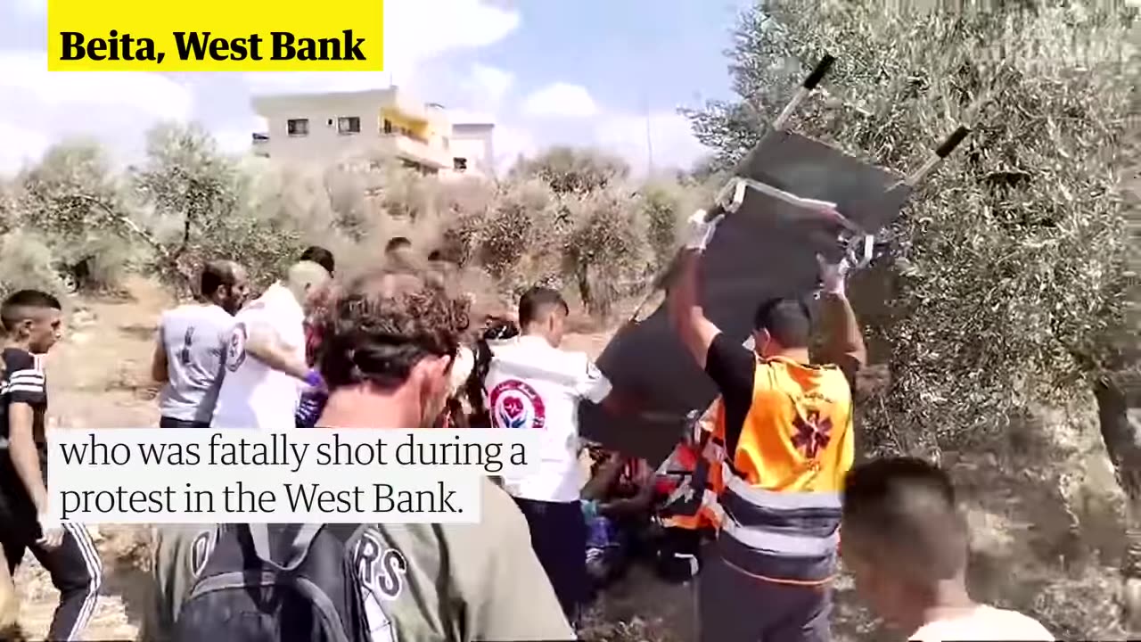 Footage shows moments after American woman fatally shot in the West Bank