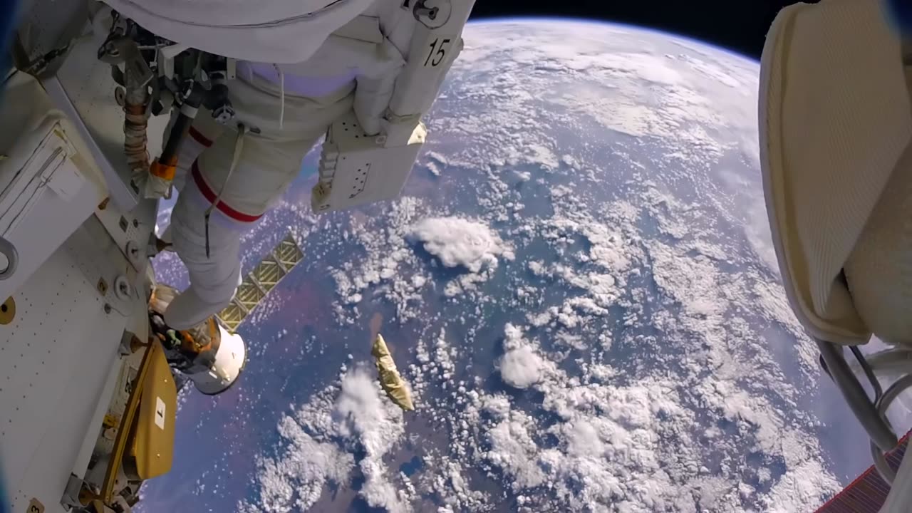 Astronauts accidentally lose a sheild in space