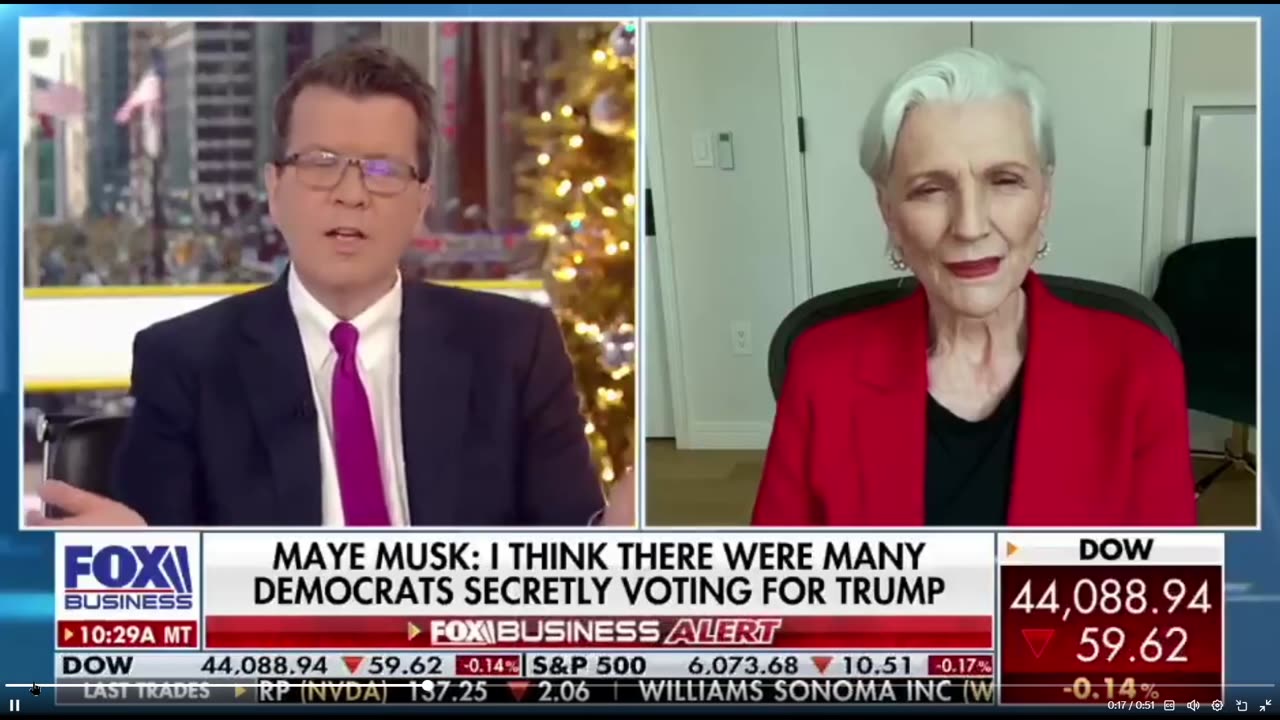 MAYE MUSK: 'Elon and Trump get along very well.'