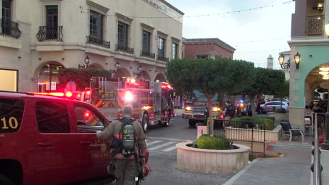 Tivoli Village Shopping Center Engulfed in Flames