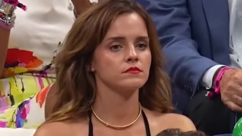 EmmaWatson watching tennis