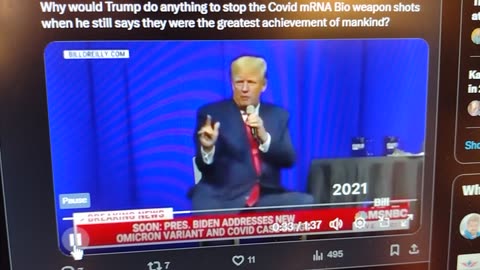 Trump on his Warp Speed Shots