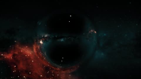 Black hole near a nebula