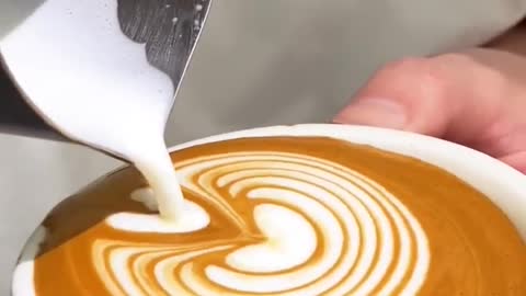 Tulip 🌷 Latte Art _ Coffee Art